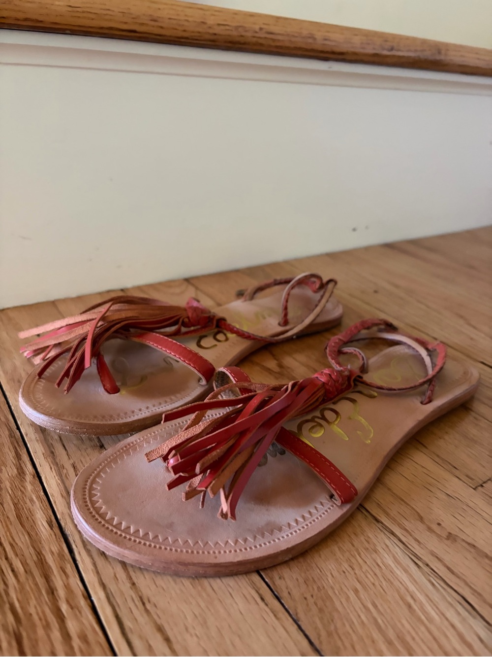 Sam Edelman Sandal Orange Tassel Size 8